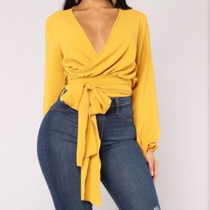 Fashion Nova Wrap Top
